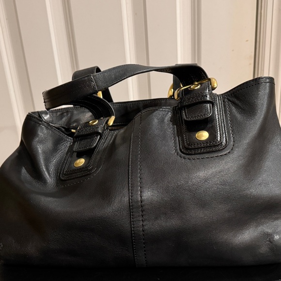 Coach vintage shoulder tote soho black leather shoulder bag F11844 - Picture 3 of 9